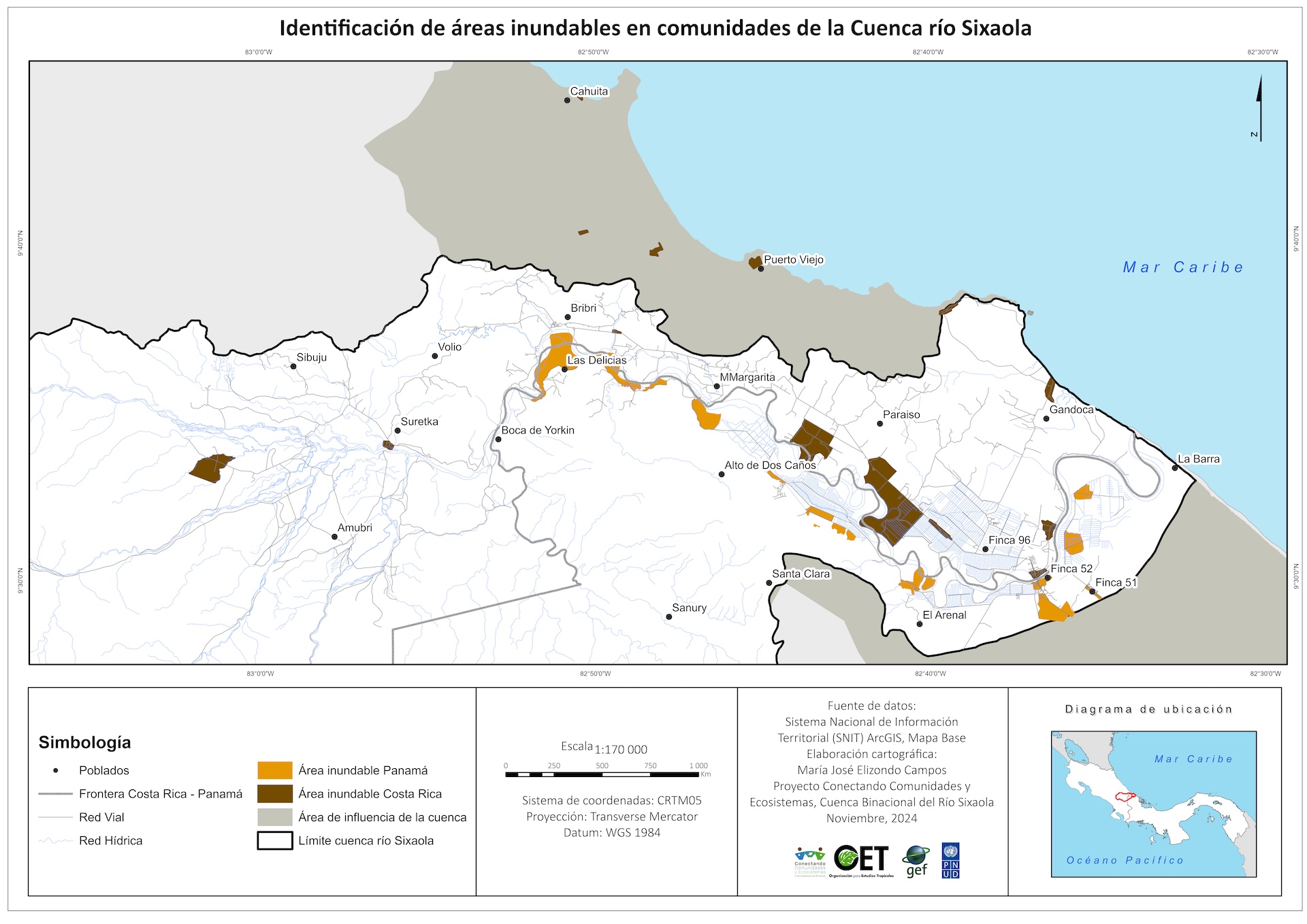 Mapa de áreas de inundación construido con las comunidades