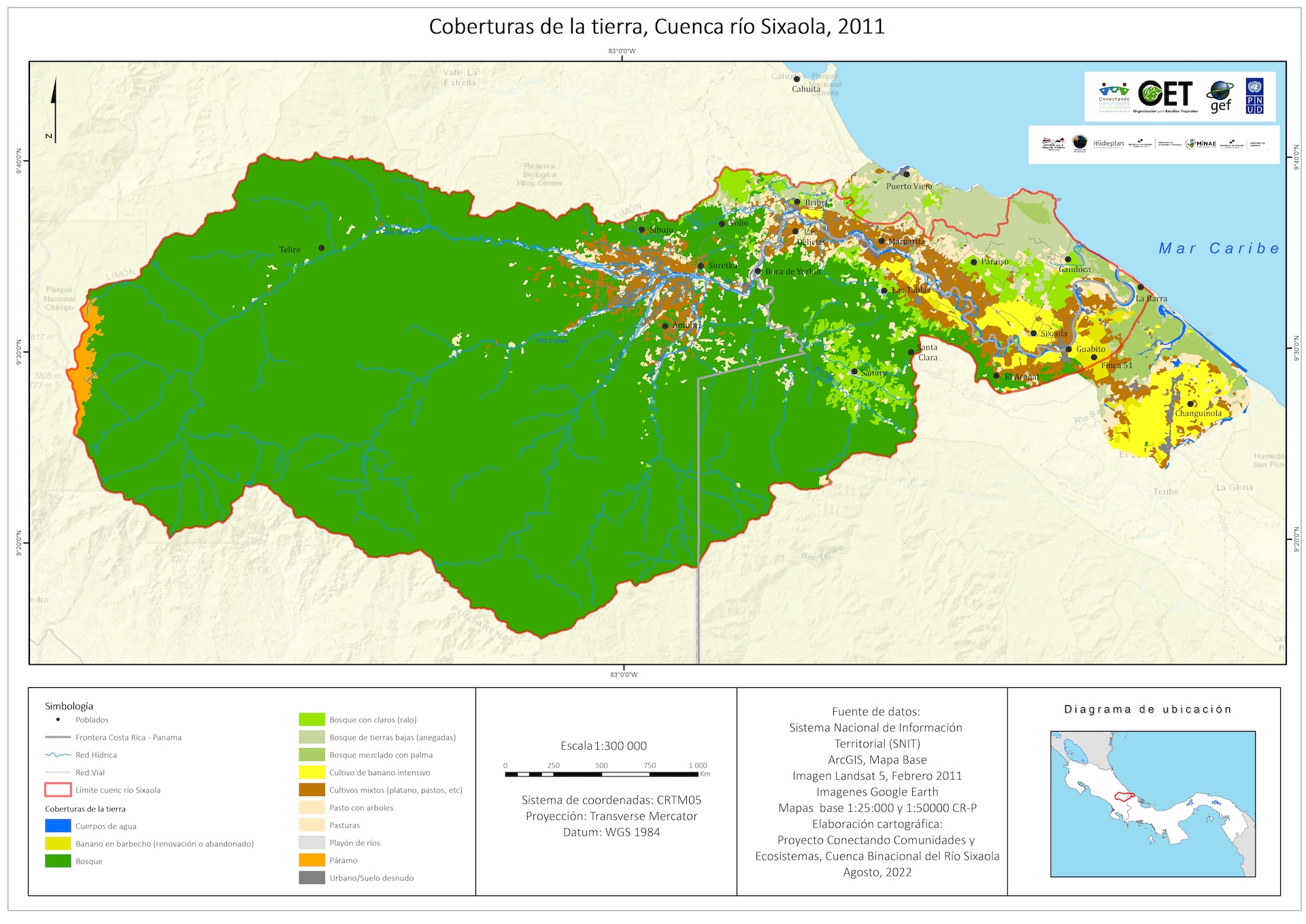 Mapa coberturas de la tierra 2011